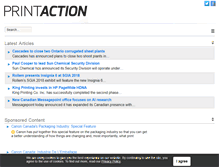 Tablet Screenshot of printaction.com